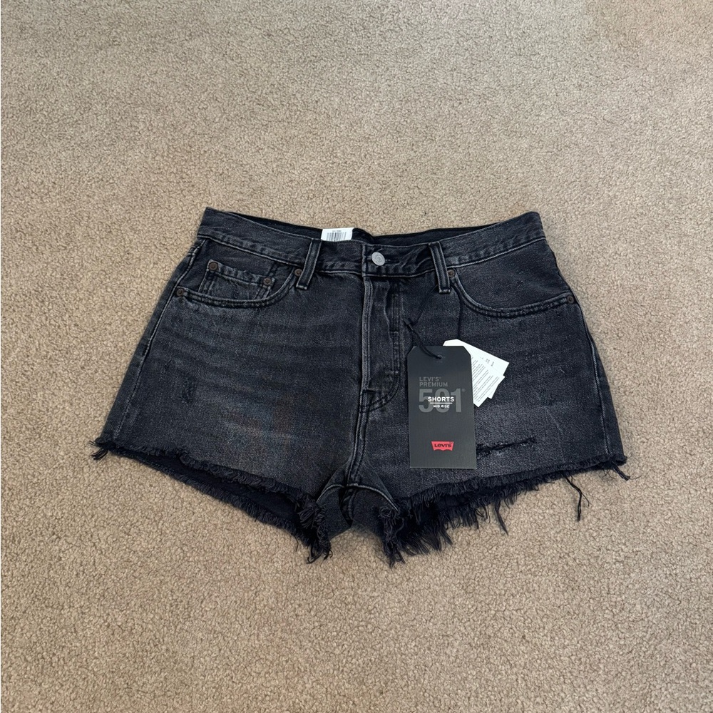 Levi's Black Denim Shorts